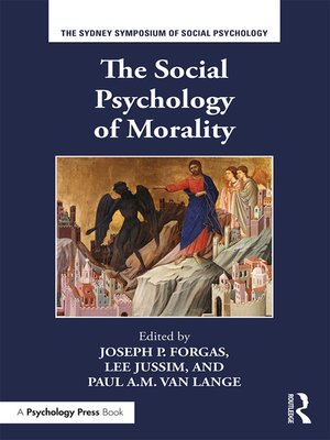 cover image of The Social Psychology of Morality